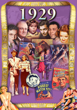 1929 Flickback DVD Video Greeting Card: Birthday or Anniversary Gift