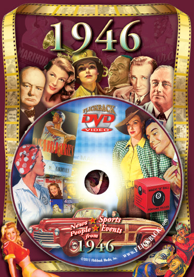 Variety Acts & Turns of the Post War Years: 1946-4 [DVD](中古品) 1946 Flickback DVD Video Greeting Card: Birthday or Anniversary