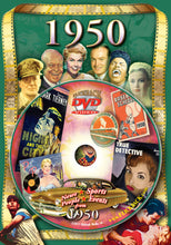 1950 Flickback DVD Video Greeting Card: Birthday or Anniversary Gift