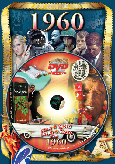 1960 Flickback DVD Video Greeting Card: Birthday or Anniversary