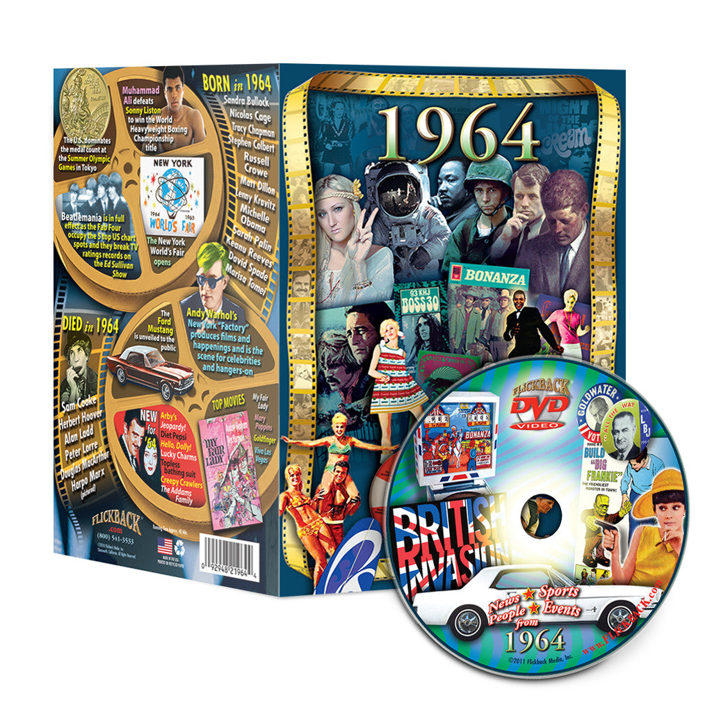 1964 Flickback DVD Video Greeting Card: Birthday or Anniversary