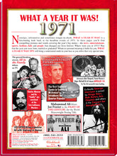 1971 What A Year It Was: 50th Birthday or Anniversary Hardcover Coffee Table Book