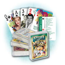 1950s Movies Trivia Challenge Playing Cards: 70th Birthday or Anniversary Gift