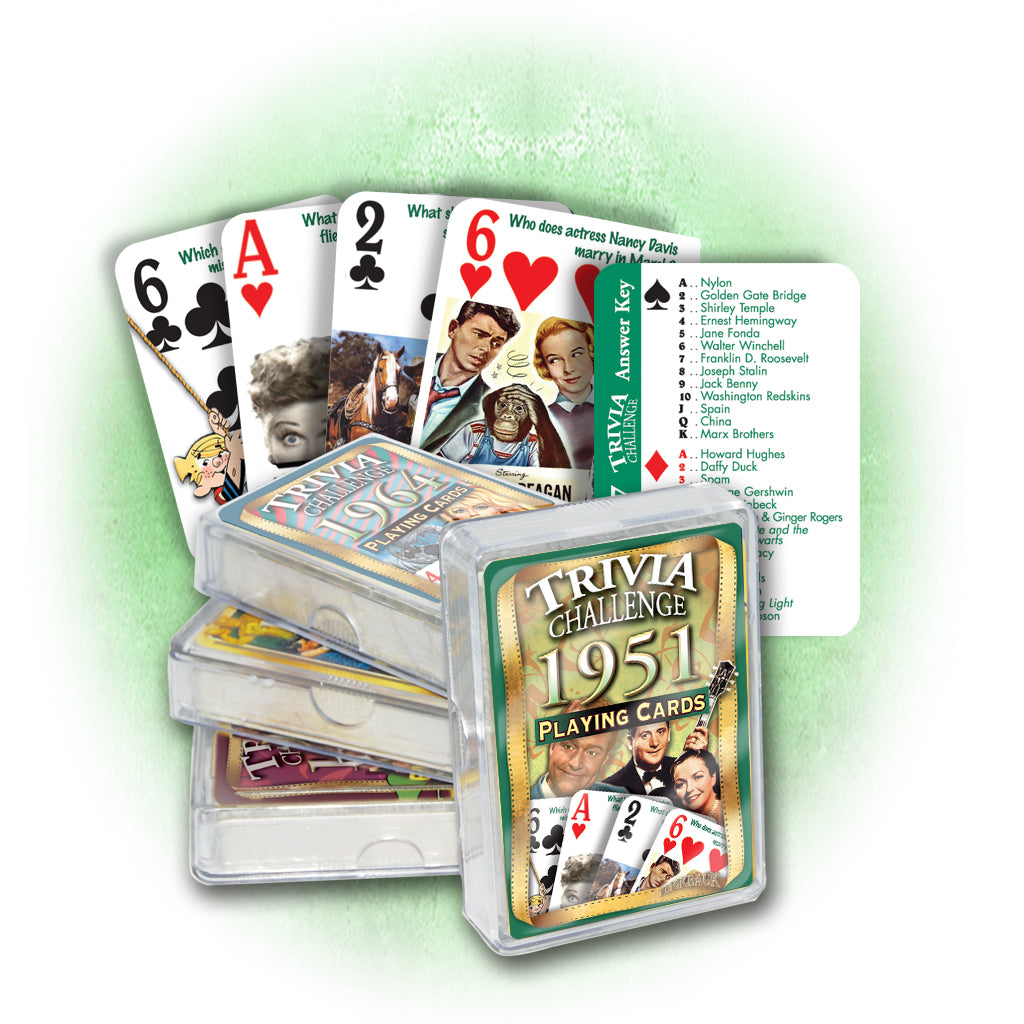 1984 Trivia Challenge Playing Cards - Full Deck With Year-Specific Questions & Answers - View #13