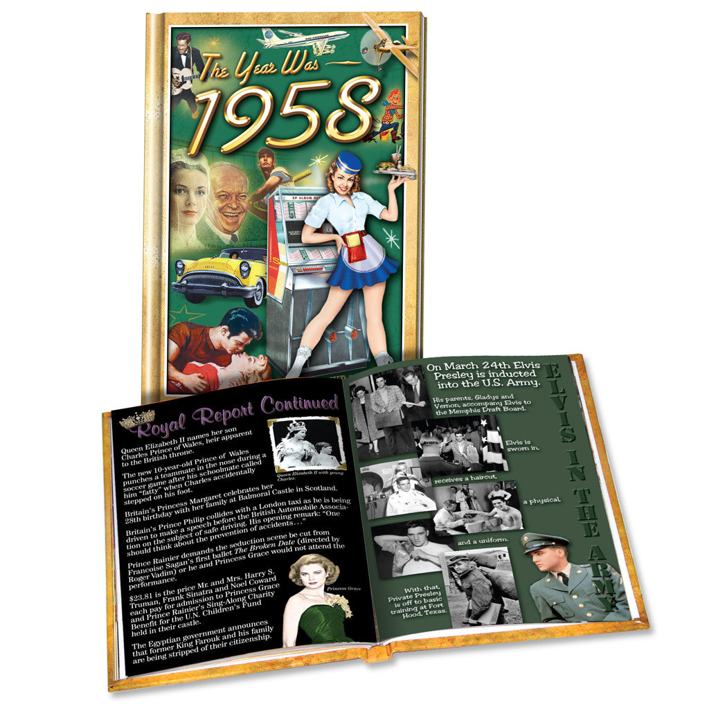 1958 MiniBook: Birthday or Anniversary Gift