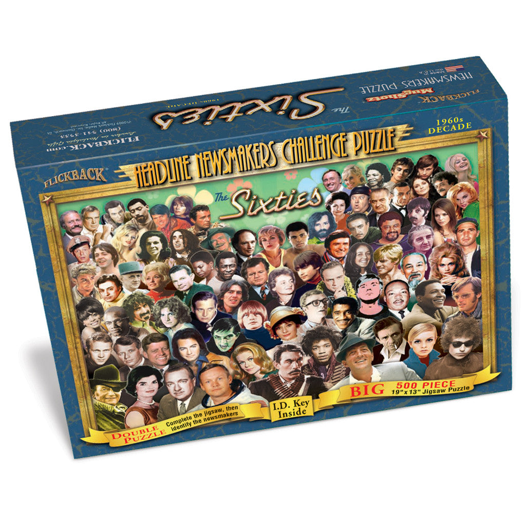 1960s Decade Flickback Newsmakers Puzzle