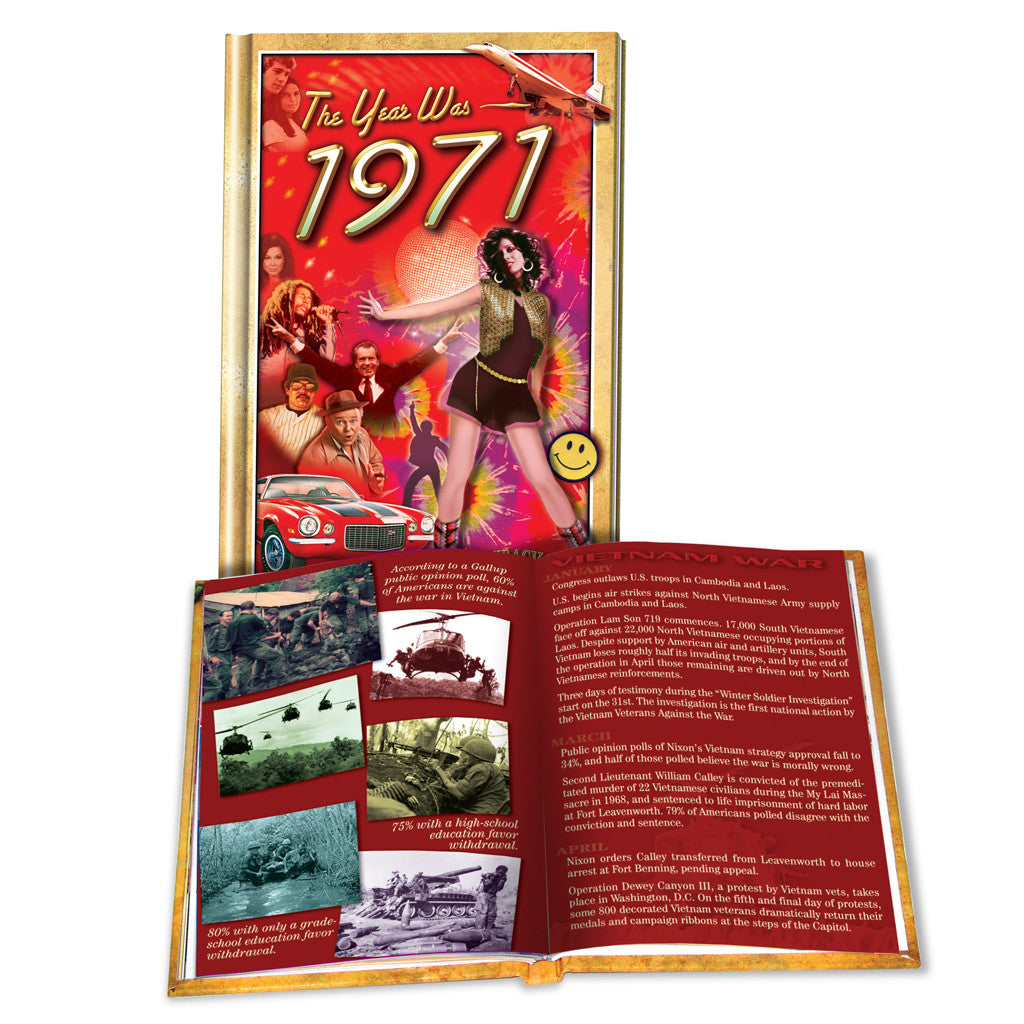 1971 MiniBook: 50th Birthday or Anniversary Gift