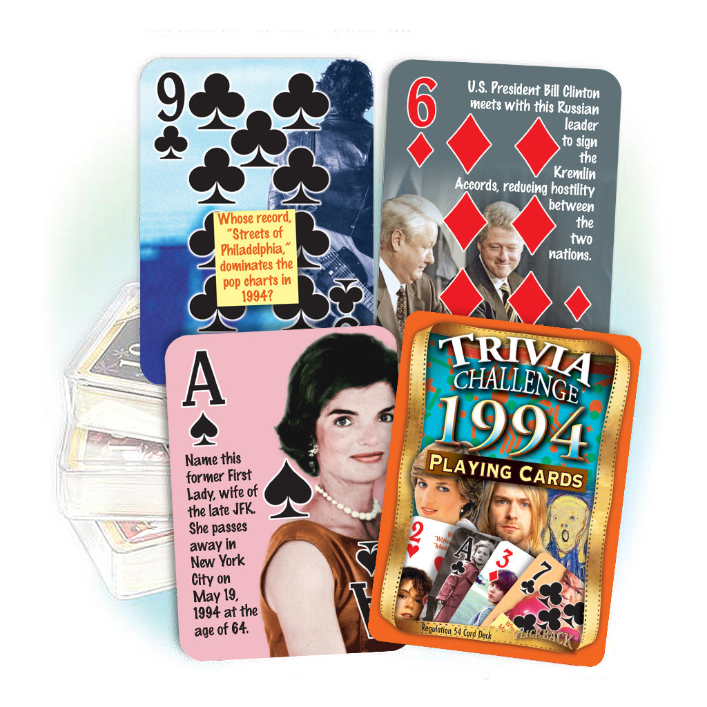 1994 Trivia Challenge Playing Cards – Flickback Media