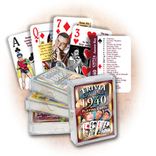 1940 Trivia Challenge Playing Cards: Birthday or Anniversary Gift