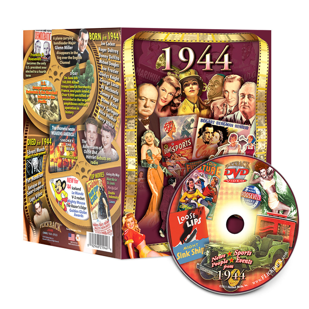 1944 Flickback DVD Video Greeting Card: Birthday or