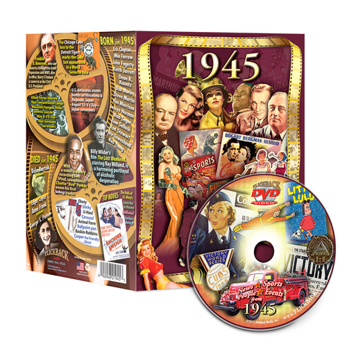 1945 Flickback DVD Video Greeting Card: Birthday or Anniversary Gift