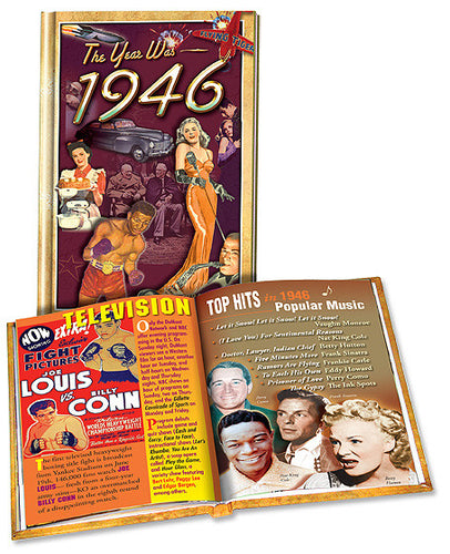 1946 Hardcover Mini Book: Great Birthday Gift or Great Anniversary Gift