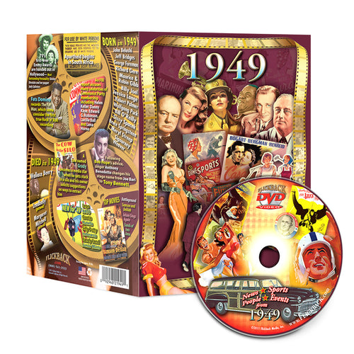 1949 Flickback DVD Video Greeting Card: Birthday or Anniversary Gift