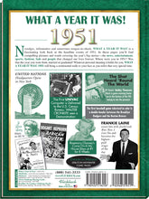 1951 What a Year It Was!: 70th Great Birthday or Anniversary Gift - Coffee Table Book