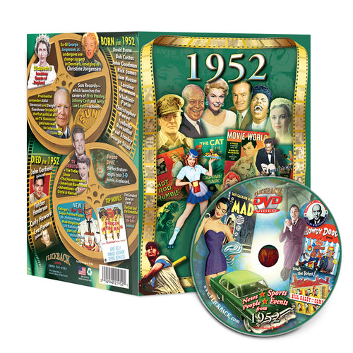 1952 Flickback DVD Video Greeting Card: Birthday or Anniversary Gift