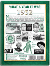1952 What a Year It Was!: Great Birthday or Anniversary Gift - Coffee Table Book