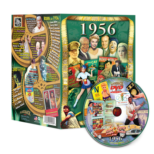 1956 Flickback DVD Video Greeting Card: 65th Birthday or Anniversary Gift