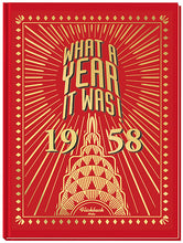 1958 What A Year It Was: Birthday or Anniversary Hardcover Coffee Table Book