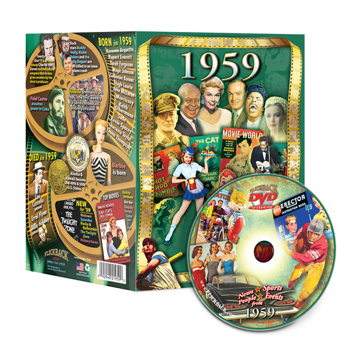 1959 Flickback DVD Video Greeting Card: Birthday or Anniversary Gift