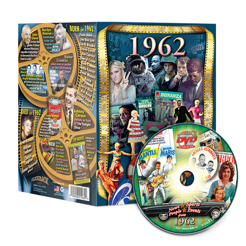 1962 Flickback DVD Video Greeting Card: Great Birthday or Anniversary Gift