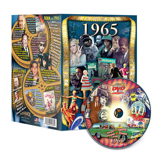 1965 Flickback DVD Video Greeting Card: 55th Birthday or Anniversary Gift