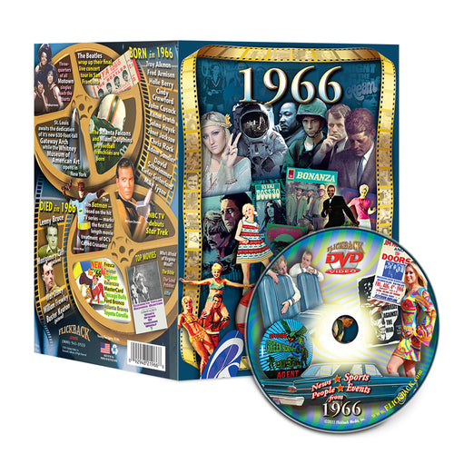 1966 Flickback DVD Video Greeting Card: Great Birthday or Anniversary Gift