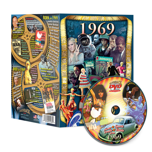 1969 Flickback DVD Video Greeting Card: Birthday or Anniversary Gift