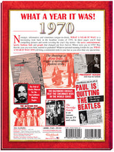 1970 What a Year It Was!: Birthday or Anniversary Gift - Coffee Table Book