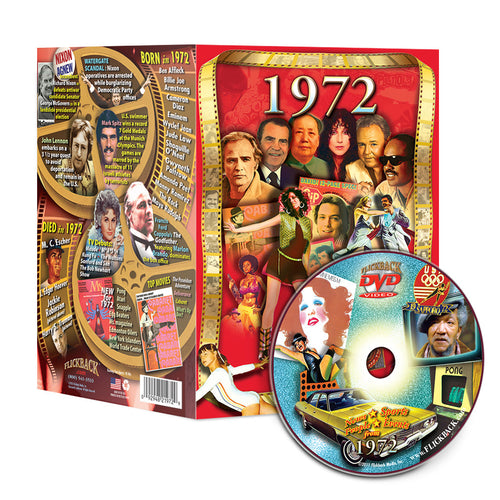 1972 Flickback DVD Video Greeting Card: Great Birthday or Anniversary Gift