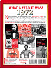 1972 What A Year It Was: 50th Birthday or Anniversary Hardcover Coffee Table Book