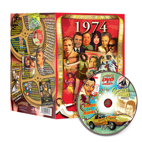 1974 Flickback DVD Video Greeting Card: Birthday or Anniversary Gift