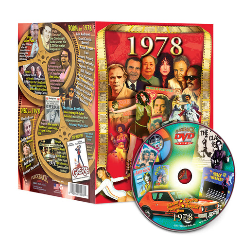 1978 Flickback DVD Video Greeting Card: Birthday or Anniversary Gift