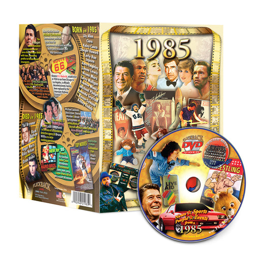 1985 Flickback DVD Video Greeting Card: 35th Birthday or Anniversary Gift