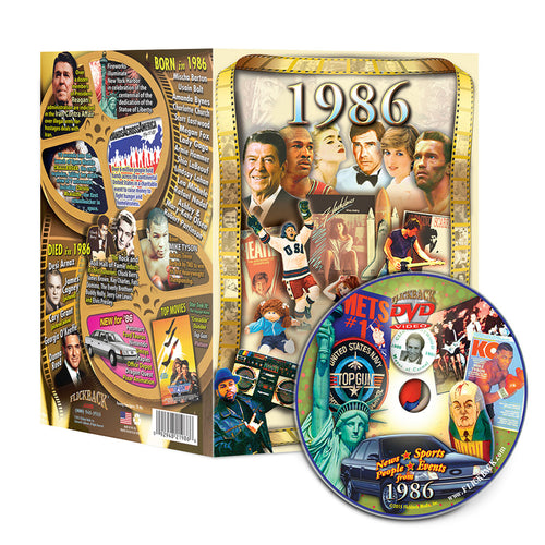 1986 Flickback DVD Video Greeting Card: Great Birthday or Anniversary Gift