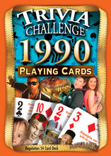 1990 Trivia Challenge Playing Cards: Birthday or Anniversary Gift