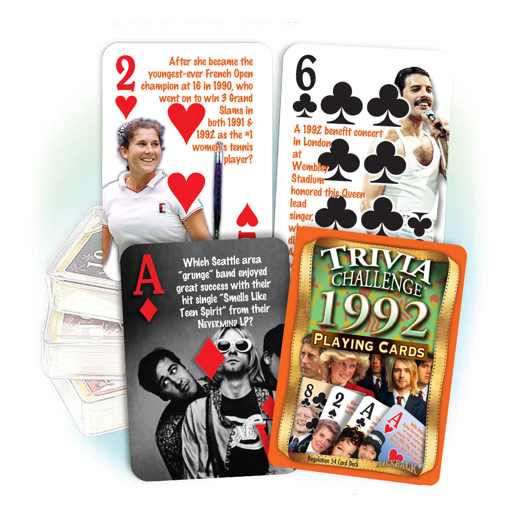 1992 Trivia Challenge Playing Cards