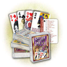1944 Trivia Challenge Playing Cards: Birthday or Anniversary Gift