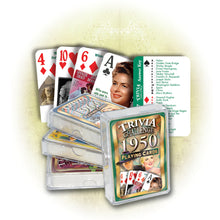 1950 Trivia Challenge Playing Cards: Birthday or Anniversary Gift