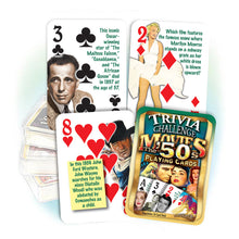 1950s Movies Trivia Challenge Playing Cards: 70th Birthday or Anniversary Gift