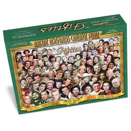 1950s Decade Flickback Newsmakers Puzzle