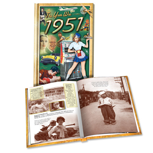 1951 MiniBook: 70th Birthday or Anniversary Gift