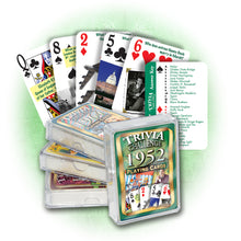 1952 Trivia Challenge Playing Cards: Birthday or Anniversary Gift