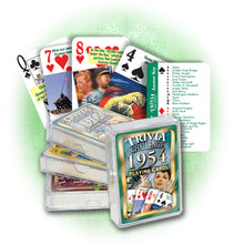 1954 Trivia Challenge Playing Cards: Birthday or Anniversary Gift