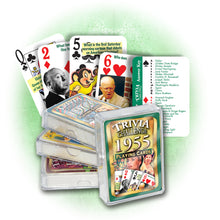 1955 Trivia Challenge Playing Cards: Birthday or Anniversary Gift