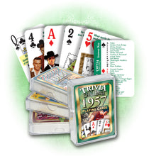1957 Trivia Challenge Playing Cards: Great Birthday Gift or Anniversary Gift
