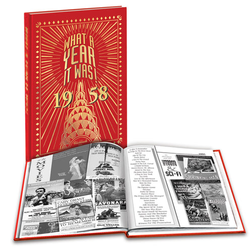 1958 What A Year It Was: Birthday or Anniversary Hardcover Coffee Table Book