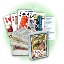 1960 Trivia Challenge Playing Cards: Birthday or Anniversary Gift