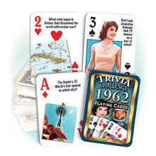 1962 Trivia Challenge Playing Cards: Great Birthday or Anniversary Gift