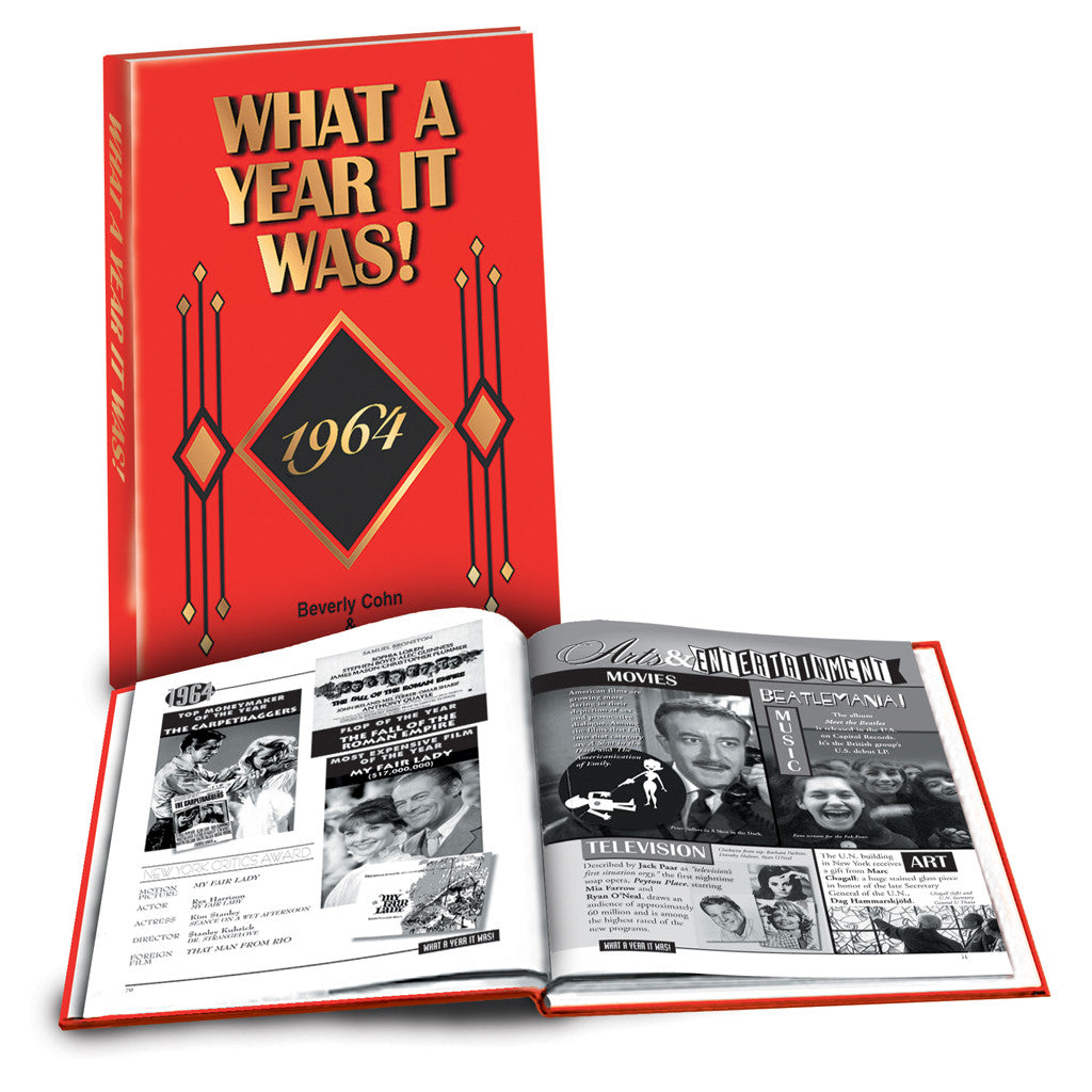 1964 What a Year It Was! Birthday or Anniversary Gift  (1st Edition)