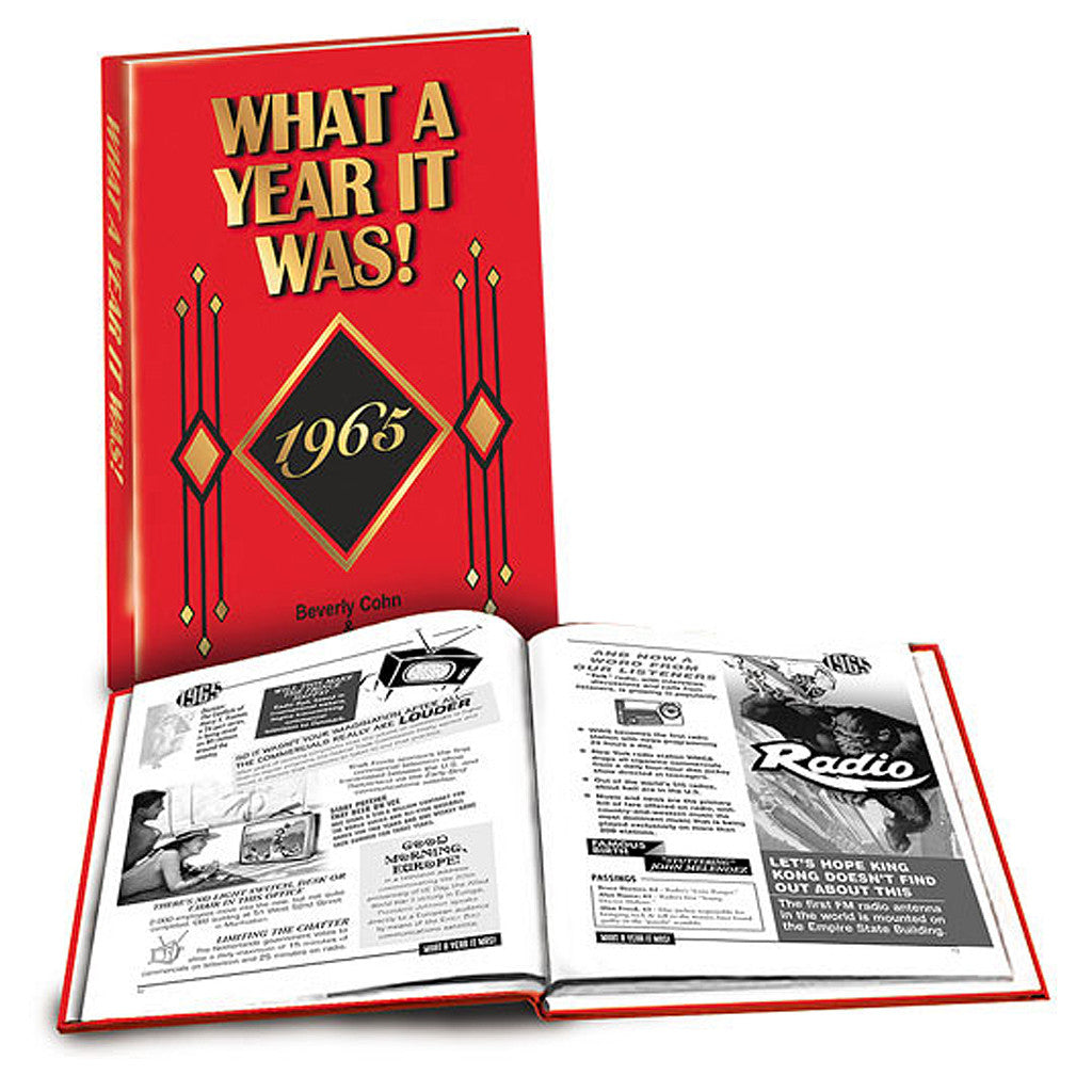 1965 What A Year It Was! Book: Birthday or Anniversary Gift  (1st Edition)
